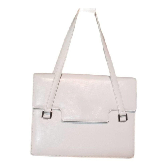 AUTHENTIC BOTTEGA VENETA RARE WHITE HANDBAG - Picture 1 of 14